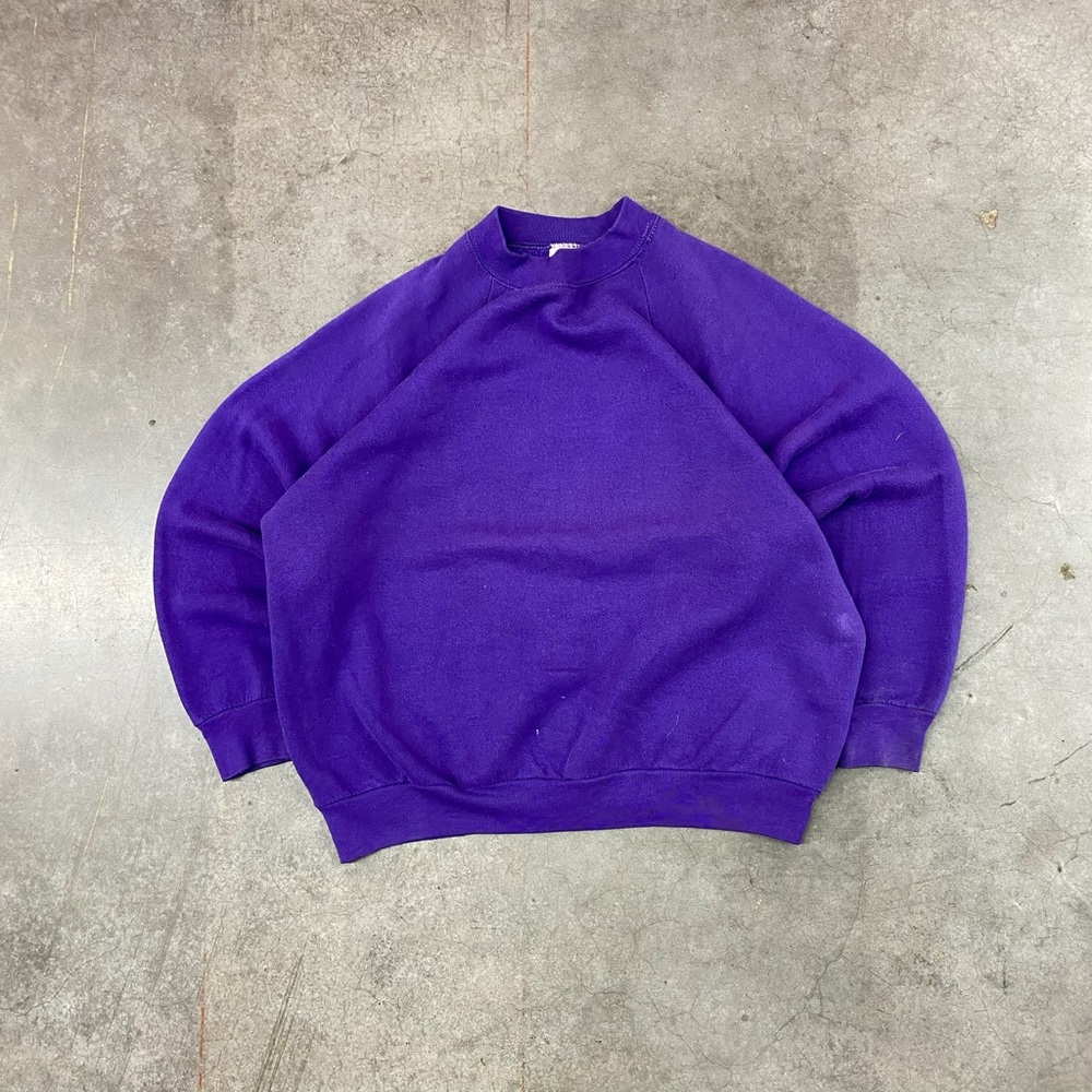 Fruit of the Loom Purple Crewneck Sweater